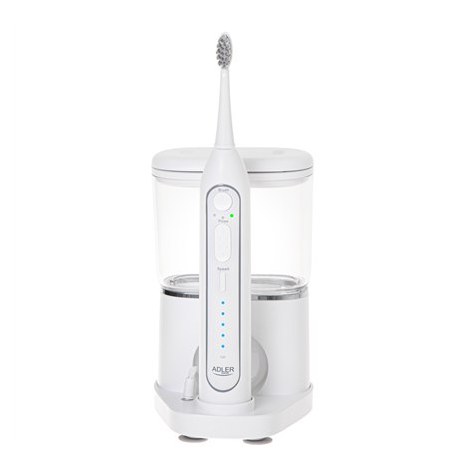 Adler | 2-in-1 Water Flossing Sonic Brush | AD 2180w | Rechargeable | For adults | Number of brush heads included 2 | Number of - 3